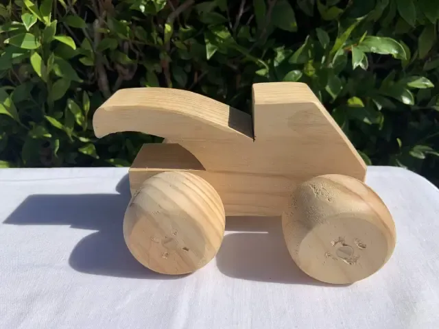 2 By 4 Pine Tow Truck - Handcrafted wooden toy from New Zealand