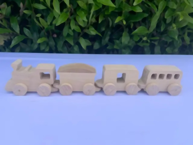 Happy-Go-Lucky Wooden Train Set