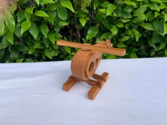 Rimu Helicopter - handcrafted wooden toy NZ