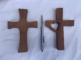 Rimu Wooden Cross - handcrafted wooden toy NZ
