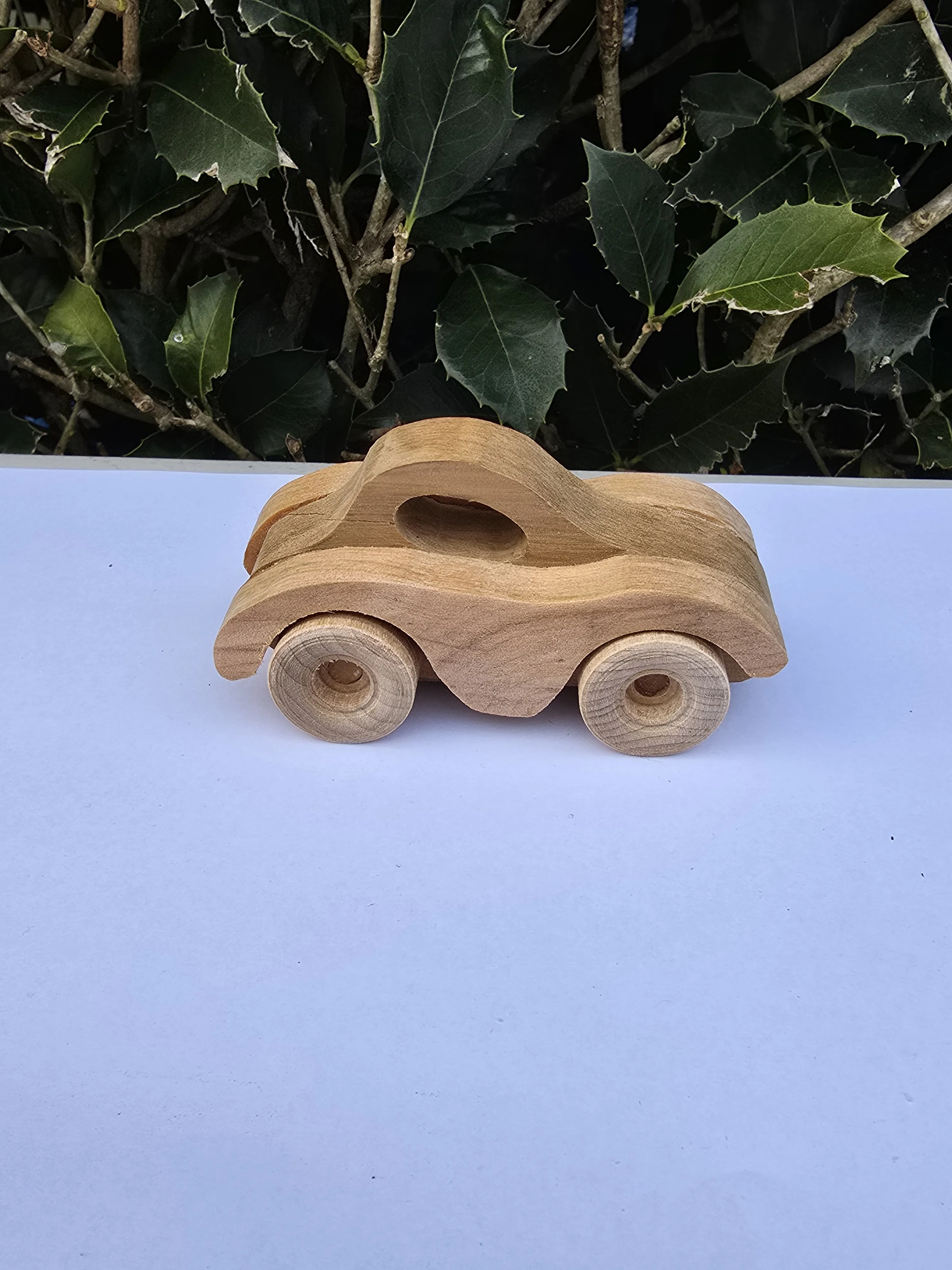 Wooden Car Two Window Coupe - Handcrafted wooden toy from New Zealand