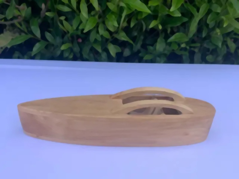 Pine Boat - handcrafted wooden toy NZ