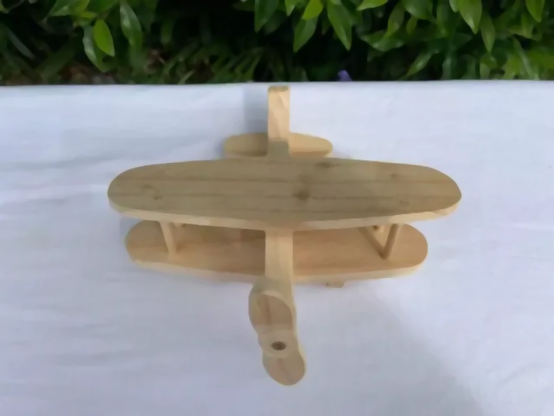 Pine Bi-Plane - Handcrafted wooden toy from New Zealand