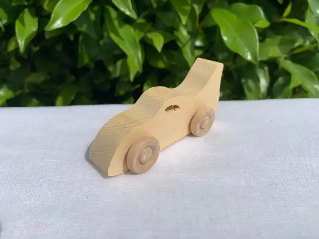 Pine Bat Car - handcrafted wooden toy NZ