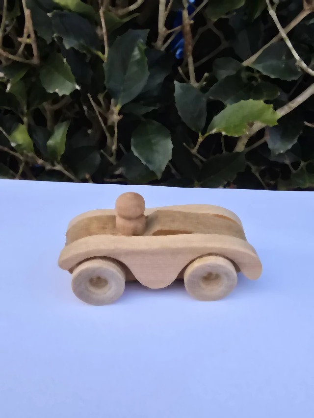 Wooden Car Roadster - handcrafted wooden toy NZ