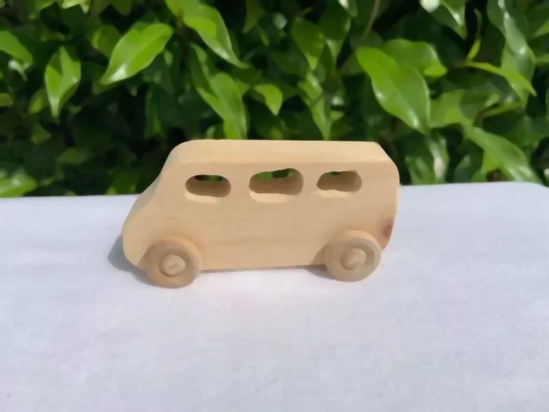 Tour Bus - handcrafted wooden toy NZ