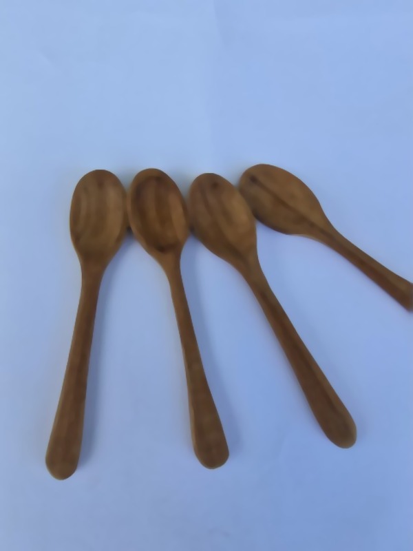 Wooden Tea Spoon (Salt Spoon) - handcrafted wooden toy NZ